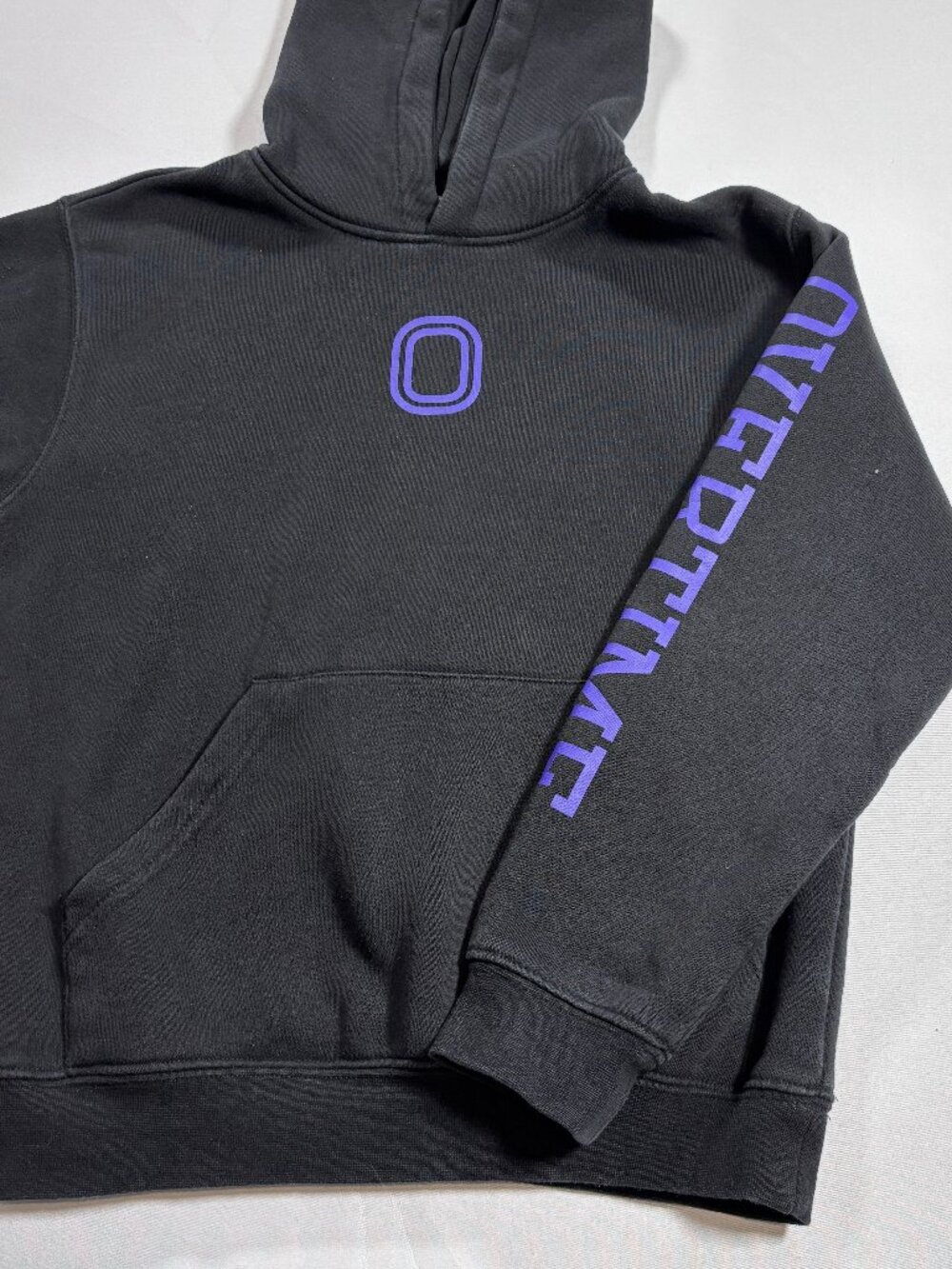Overtime Youth Basketball Hoodie Sweatshirt Med Black & Purple Pullover